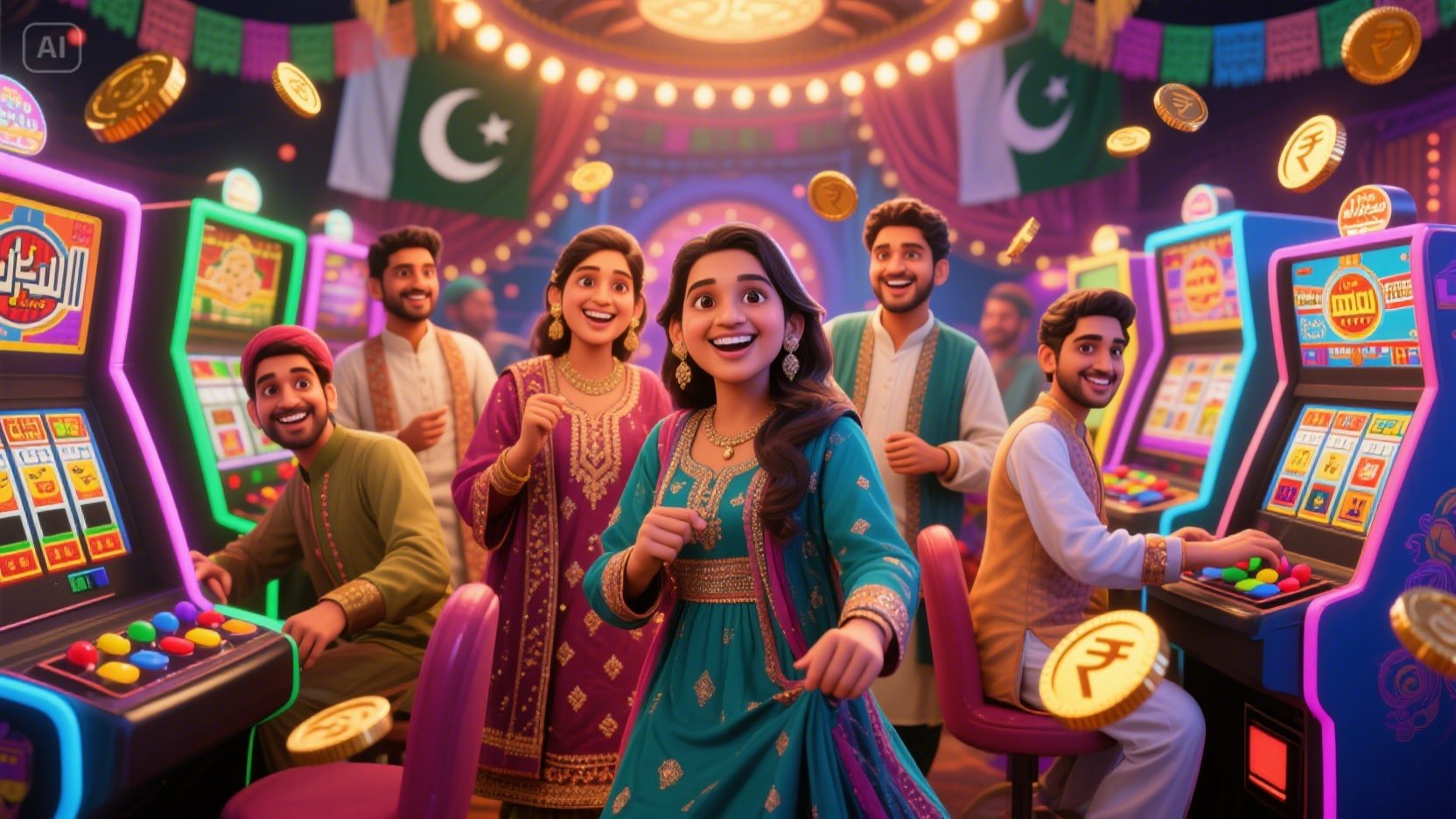 LuckySpins CasinoMake your first recharge today and get a 200% instant bonus! Pakistani users can enjoy nonstop fun and local PKR banking convenience.